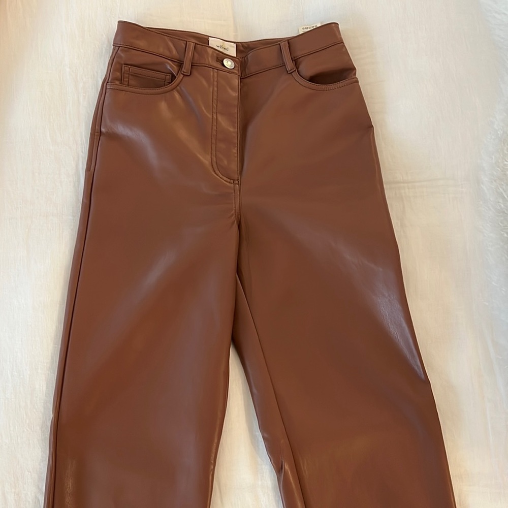 Aritzia Wilfred Leather Pants